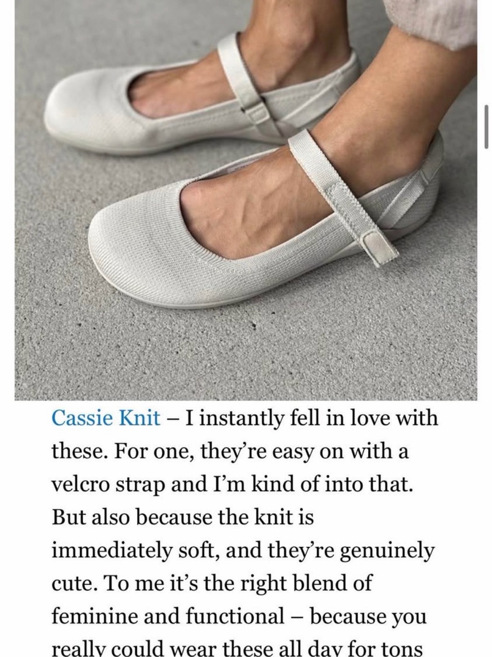 Xero Shoes, Cassie Knit Minimalist Mary Jane in Silver/Cream - Picture 6 of 6
